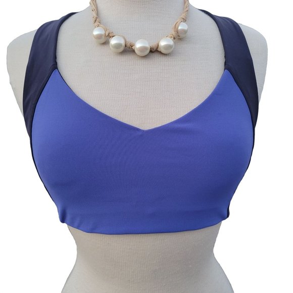 lululemon athletica Other - Lululemon Cross Back Blue Sports Bra Size 10 Womans